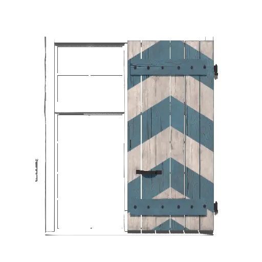 Narrow Chevron Shutter