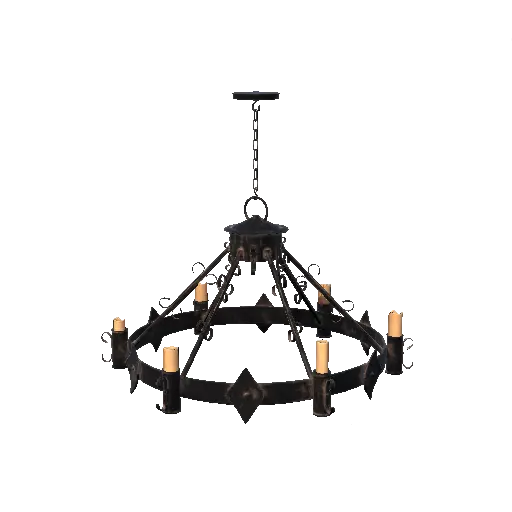 Ornamental Iron Chandelier
