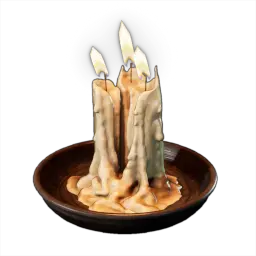 Candles on Dish
