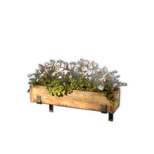 Small Wooden Window Flowerpot