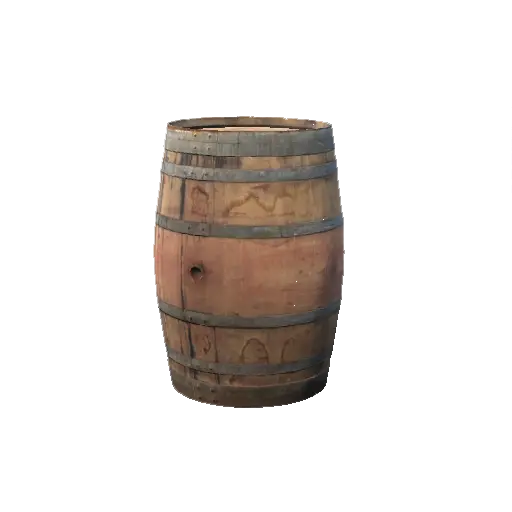 Large Wooden Barrel