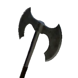 Warded Iron Battleaxe
