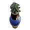Vase aus der Reihe „Ozeanisch“ mit Kaffeepflanze