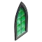 哥特式绿色玻璃窗