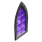 Fenêtre en verre - Violette Gothique