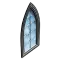Janela de vidro - Gótico azul-claro
